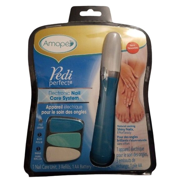 Amope Pedi Perfect Electronic Nail File Care System With 3 Refills And 1 AA Batt - Picture 2 of 4